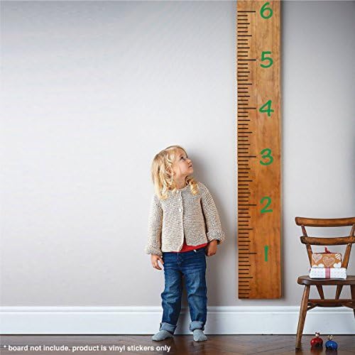 ערכת תרשים צמיחת ויניל ענקית | ילדים גובה קיר גובה קיר קיר גדול מדבקת מדבקה מדבקה מדבקה